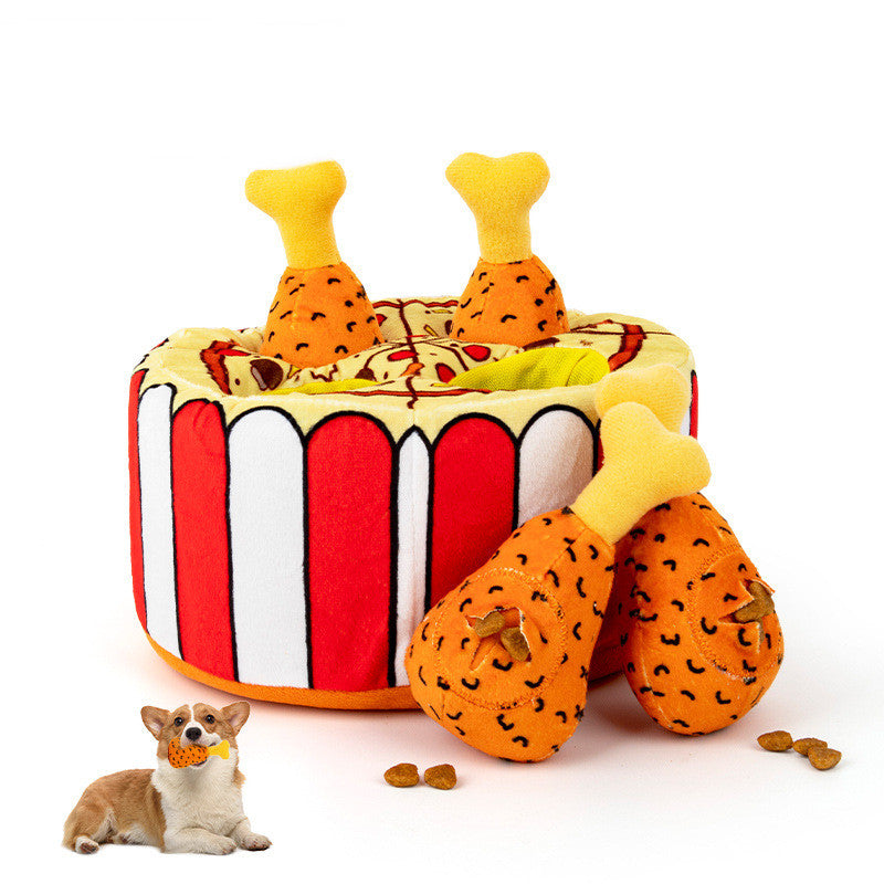 Plush Food Leakage Puzzle Simulation Chicken Leg Pets DealSniper.net