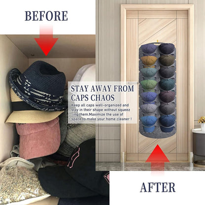 14 Hat Rack Organizer Baseball Holder Storage Cap Hanger Door Wall Stands Hanger Men dealsniper-net