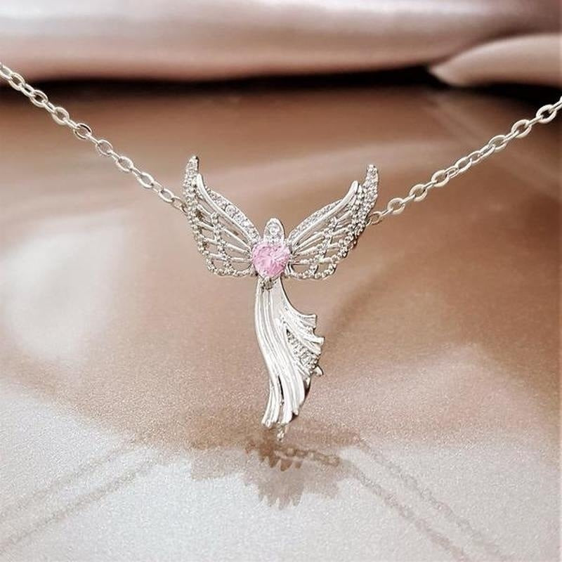 Peng Yi Wish Explosion Model Christian Virgin Mary Pendant Jewelry dealsniper-net Silver pink diamond 10PCS