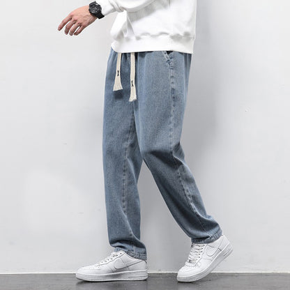 Summer Loose Wide Leg Jeans Pants Men Fashion Men DealSniper.net