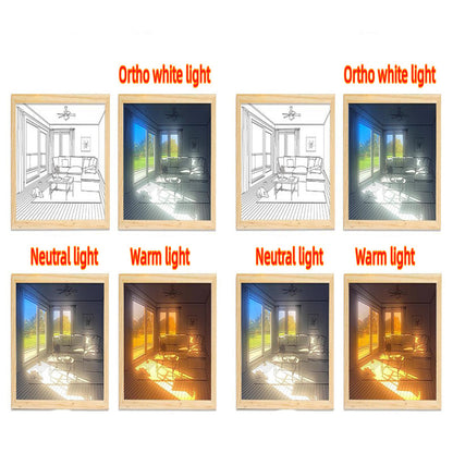 Illuminated Picture LED Decorative Light Painting Modern Night Light