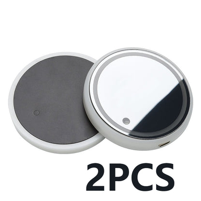 Colorful Cup Holder LED Light-up Coaster Solar & USB Charging Vehicle DealSniper.net 2pc USB