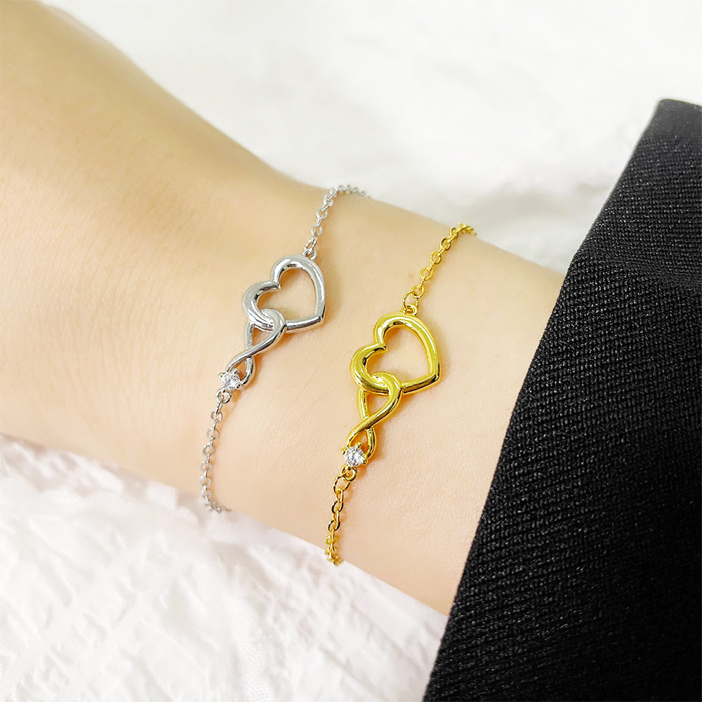 Heart-shape Bracelet Love Bracelet Gift For Girlfriend Valentine's Day Jewelry dealsniper-net