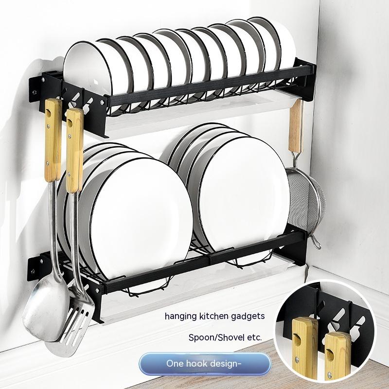 Punch-free Kitchen Wall-mounted Dish Rack Kitchen dealsniper-net