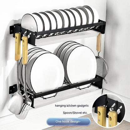 Punch-free Kitchen Wall-mounted Dish Rack Kitchen dealsniper-net