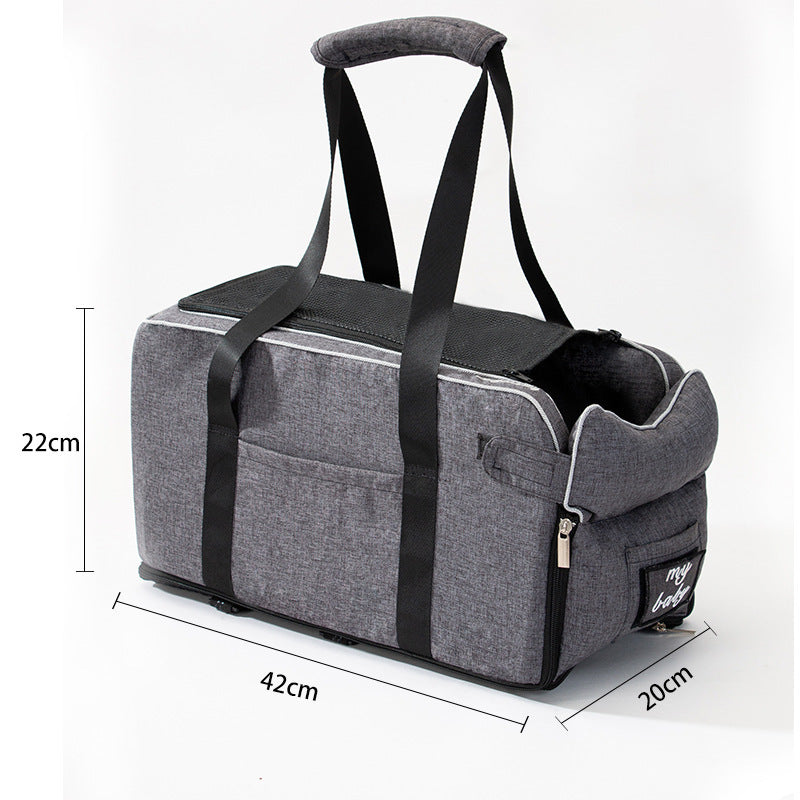 Cat Safety Seat Center Control Nest Pets DealSniper.net Exclusive grey suit 22x42x20cm