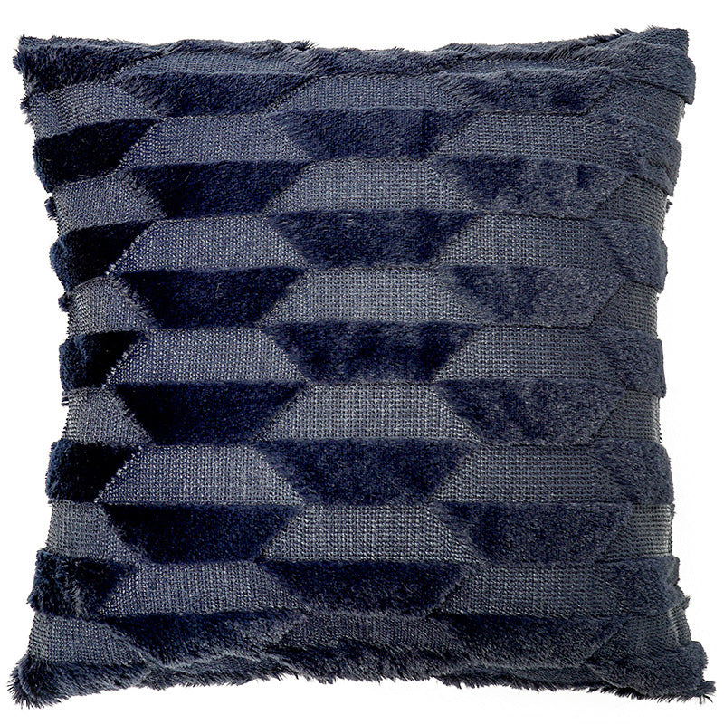 Geometric Rhombus Double-sided Three-dimensional Plush Pillowcase