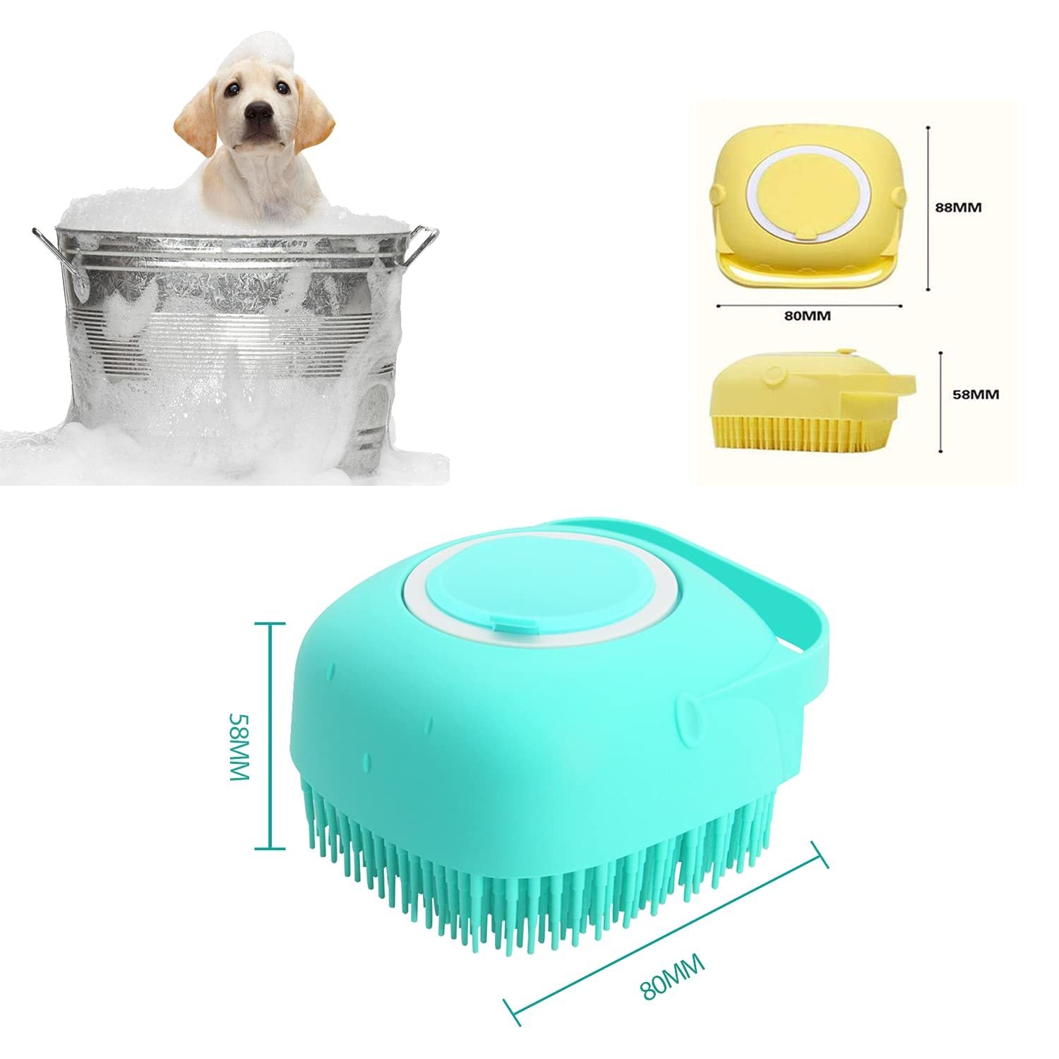 Pet Grooming Brush With Soap Dispenser Pets dealsniper-net