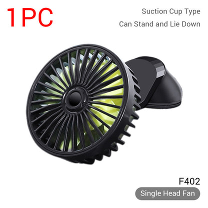 12V-24V USB Car Fan For Dashboard Air Circulation Vehicle DealSniper.net C USB