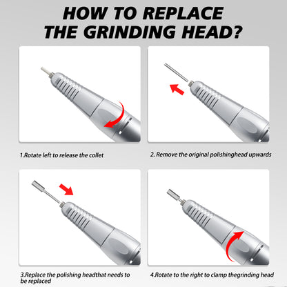 Portable Nail Drill Professional 35000 RPM, Rechargeable Electric Nail Beauty dealsniper-net