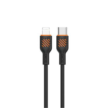 KP-317 Fast-Charging Data Cable 65W Thickened Charging Cable Electronics Gym From House Black TypeC to Lightning