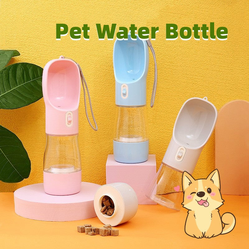 Pet Dog Water Bottle Feeder Bowl Portable Water Food Bottle Pets Outdoor Travel Drinking Dog Bowls Water Bowl For Dogs Pets dealsniper-net