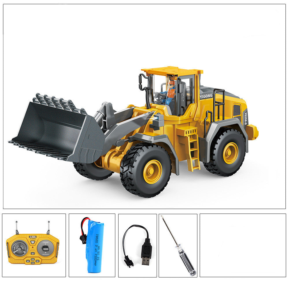 Children's Simple Alloy Charging Excavator Toy Car Kids dealsniper-net