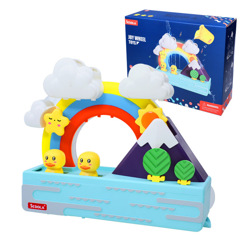 Children's Rainbow Little Duck Water Toys Kids DealSniper.net