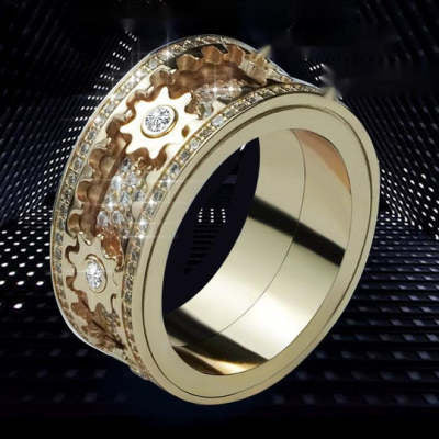 Inlaid stone inlaid with gypsophila diamond gear Jewelry Gym From House Rose Gold 2 7