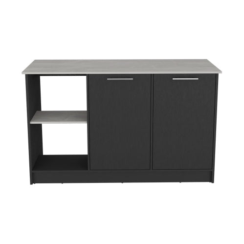 Kitchen Island Padua, Kitchen, Black Onyx Kitchen dealsniper-net Multicolor