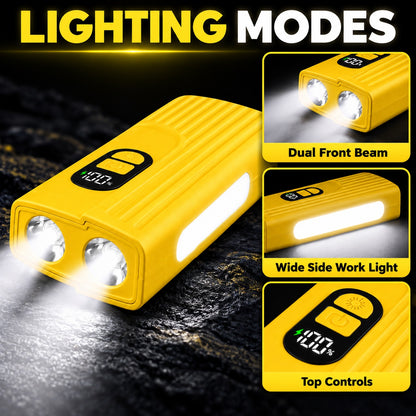 Rechargeable Z838 Yellow Portable Bicycle Flashlight Outdoor Outdoor DealSniper.net