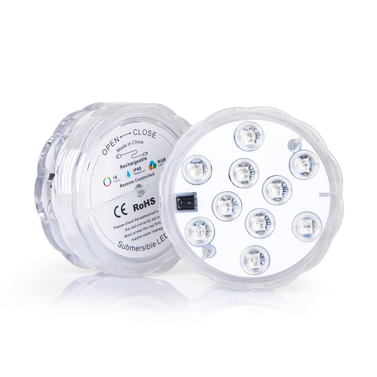 Led Rechargeable Diving Lamp RGB10 Beads Colorful Home Decor DealSniper.net RGB16 Color Remote Control Floating Model 1 Lights