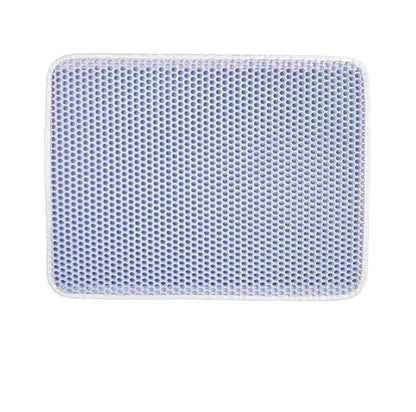 Cat Litter Mat Pet Solid Color Waterproof Cat Litter Mat Pets dealsniper-net Blue Fold 30x30CM