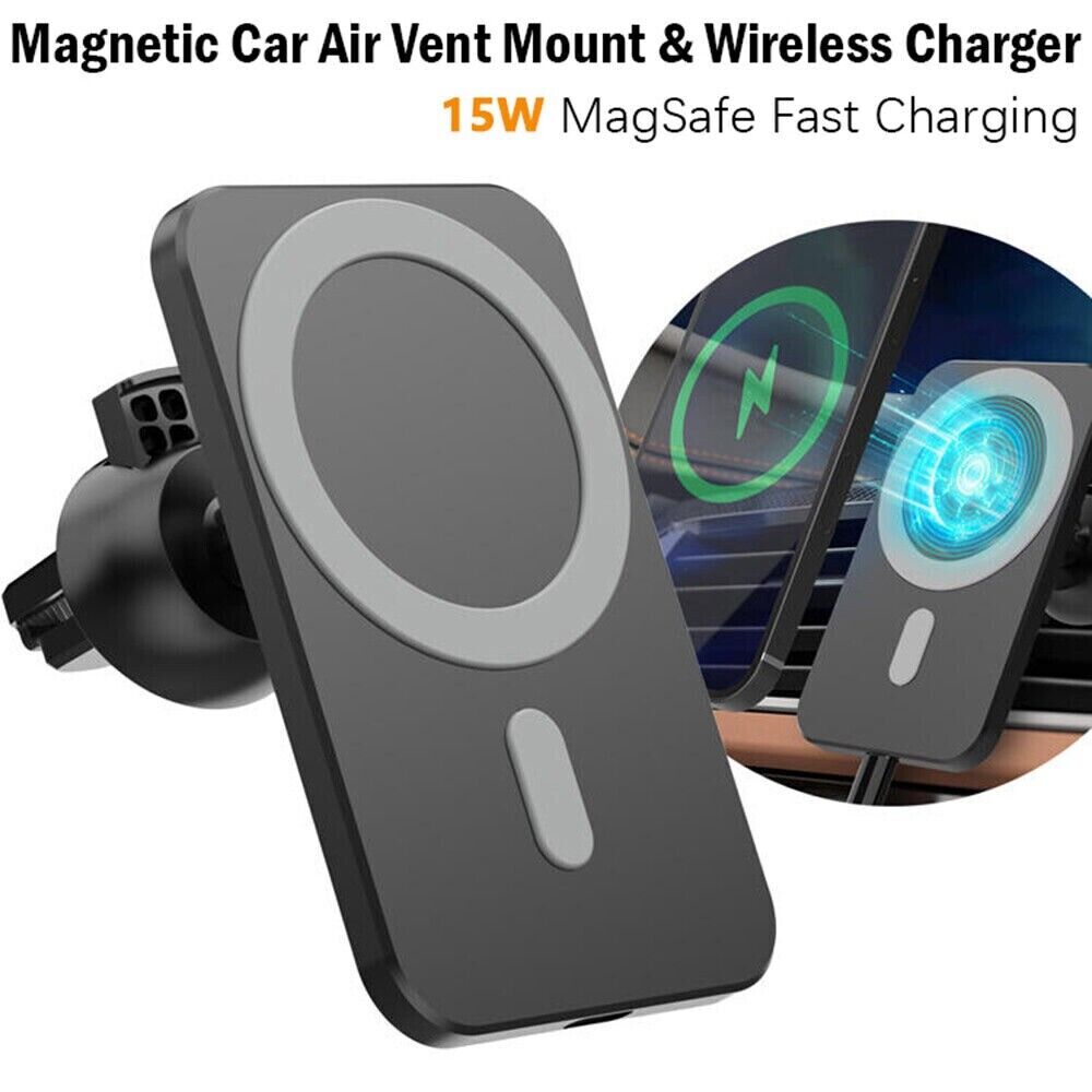 Magnetic Wireless Chargers Car Air Vent Stand Phone Holder Mini QI Fast Charging Station For Phone Vehicle dealsniper-net