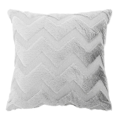 Geometric Rhombus Double-sided Three-dimensional Plush Pillowcase Home dealsniper-net C Grey A45x45cm