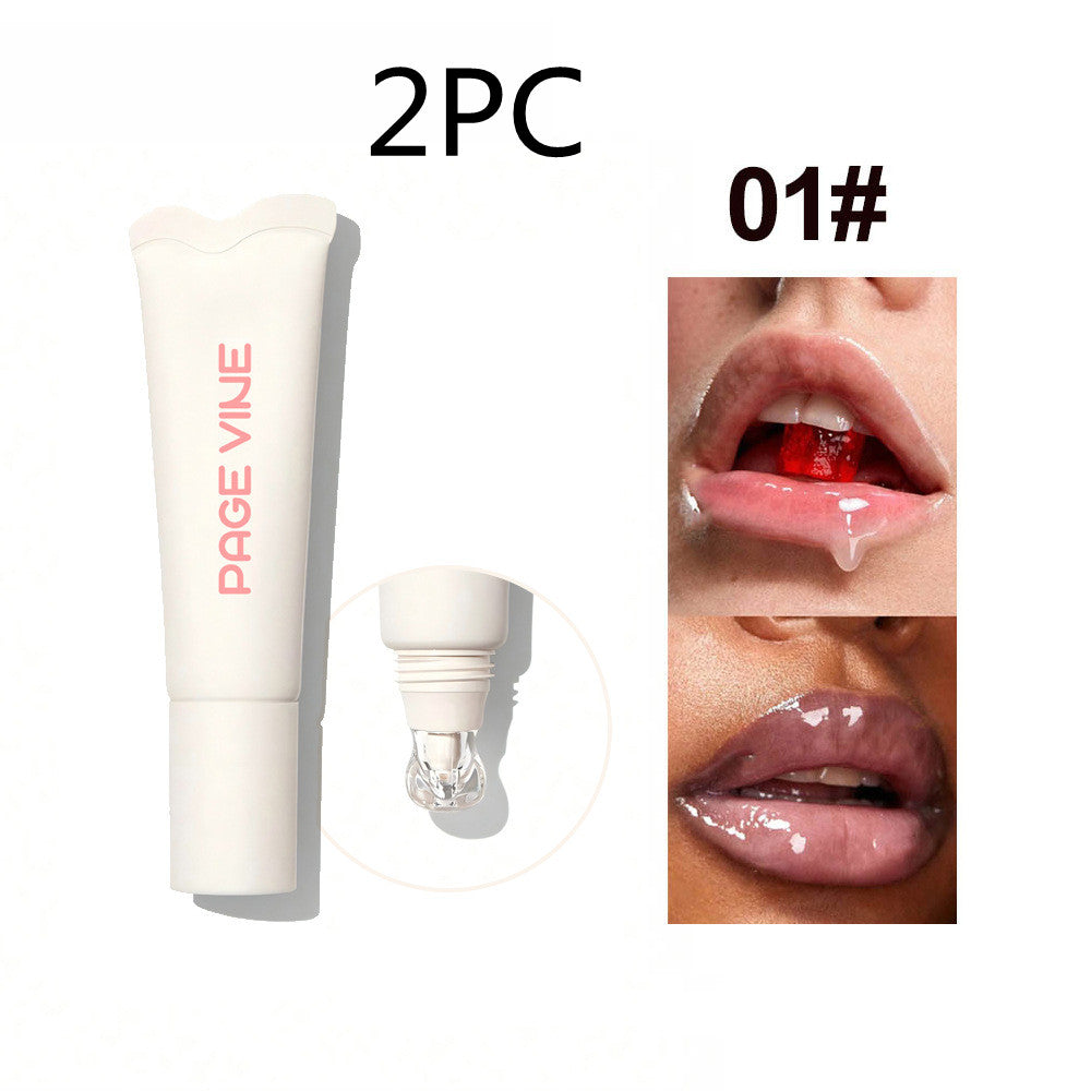 4-color Brightening Lip Balm Moisturizing Exfoliating Lip Gloss Beauty Gym From House 01style 2PCS