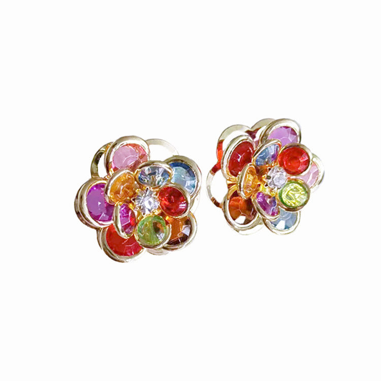 Female Sweet And Simple Small Flower Stud Earrings Jewelry dealsniper-net