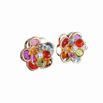 Female Sweet And Simple Small Flower Stud Earrings Jewelry dealsniper-net