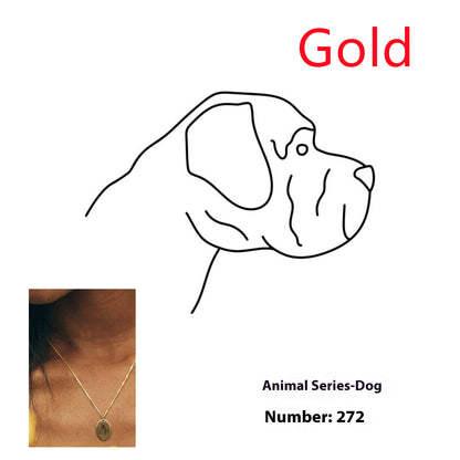 Simple Accessories Supply Lettering Oval Stainless Steel Necklace Jewelry Gym From House Gold DW272