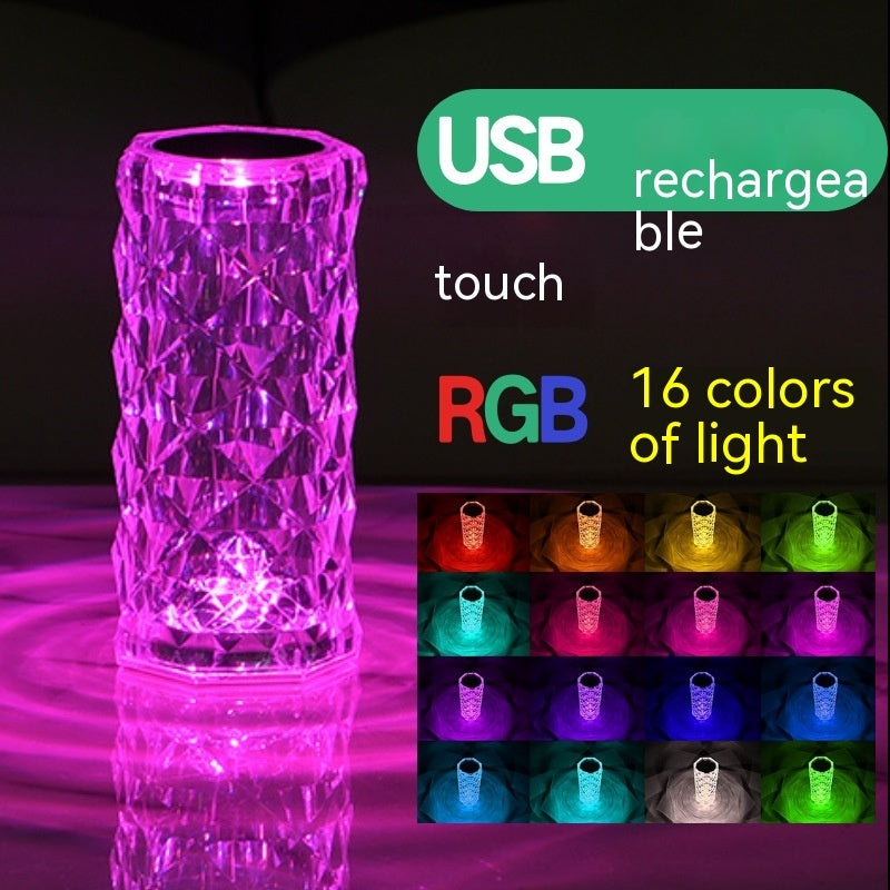 Crystal Rose Lamp Atmosphere Creative Led Table Lamp Home Decor DealSniper.net Style 9