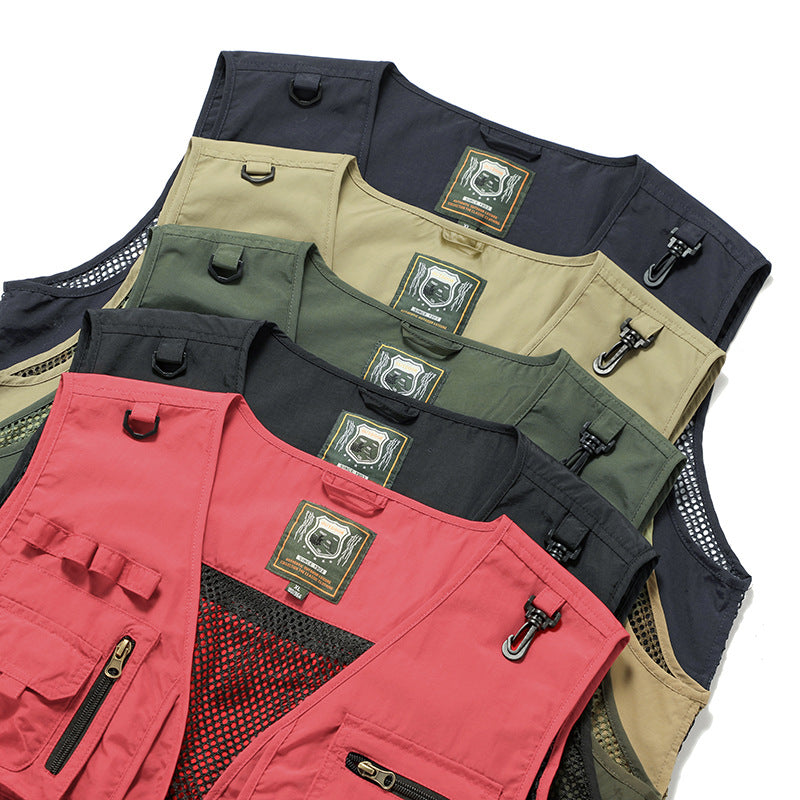 14 Pockets Summer New Men US Tactical Hiking Fishing Vest Men Gym From House