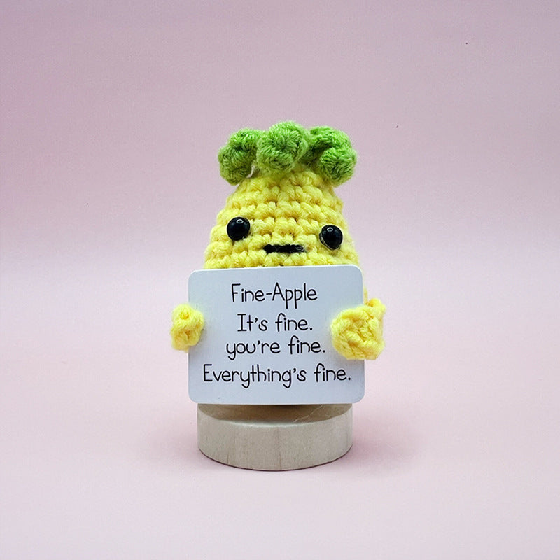New Cute Positive Energy Pickle Doll Knitting