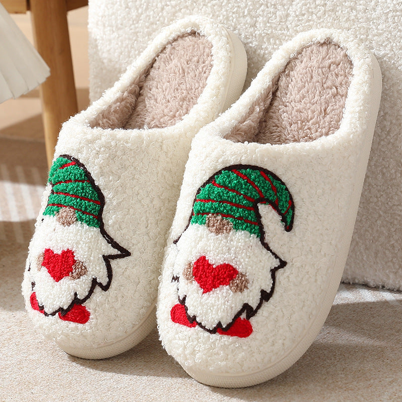 Cute Cartoon Santa Claus Home Slippers Shoes