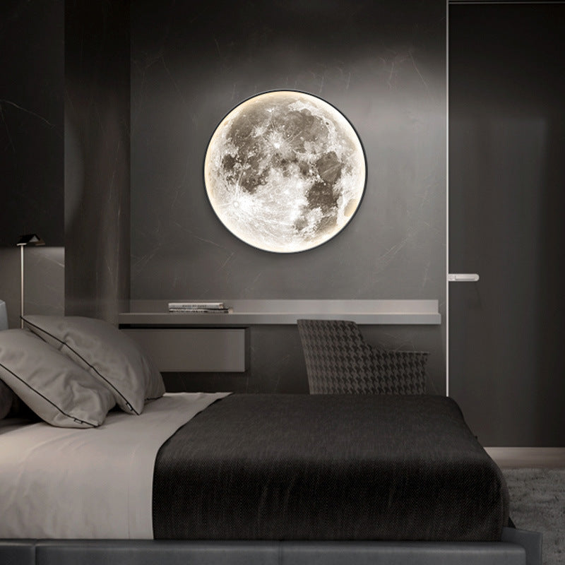 Moon LED Wall Light For Bedroom Kid's Room Foyer Home Decor dealsniper-net