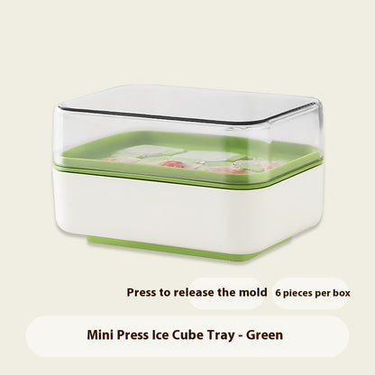 Mini Press Silicone Ice Tray Easily Removable Kitchen dealsniper-net Green