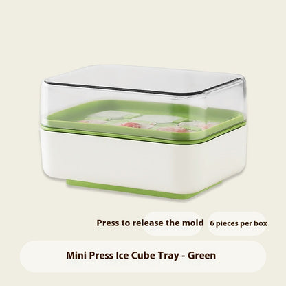 Mini Press Silicone Ice Tray Easily Removable Kitchen DealSniper.net Green