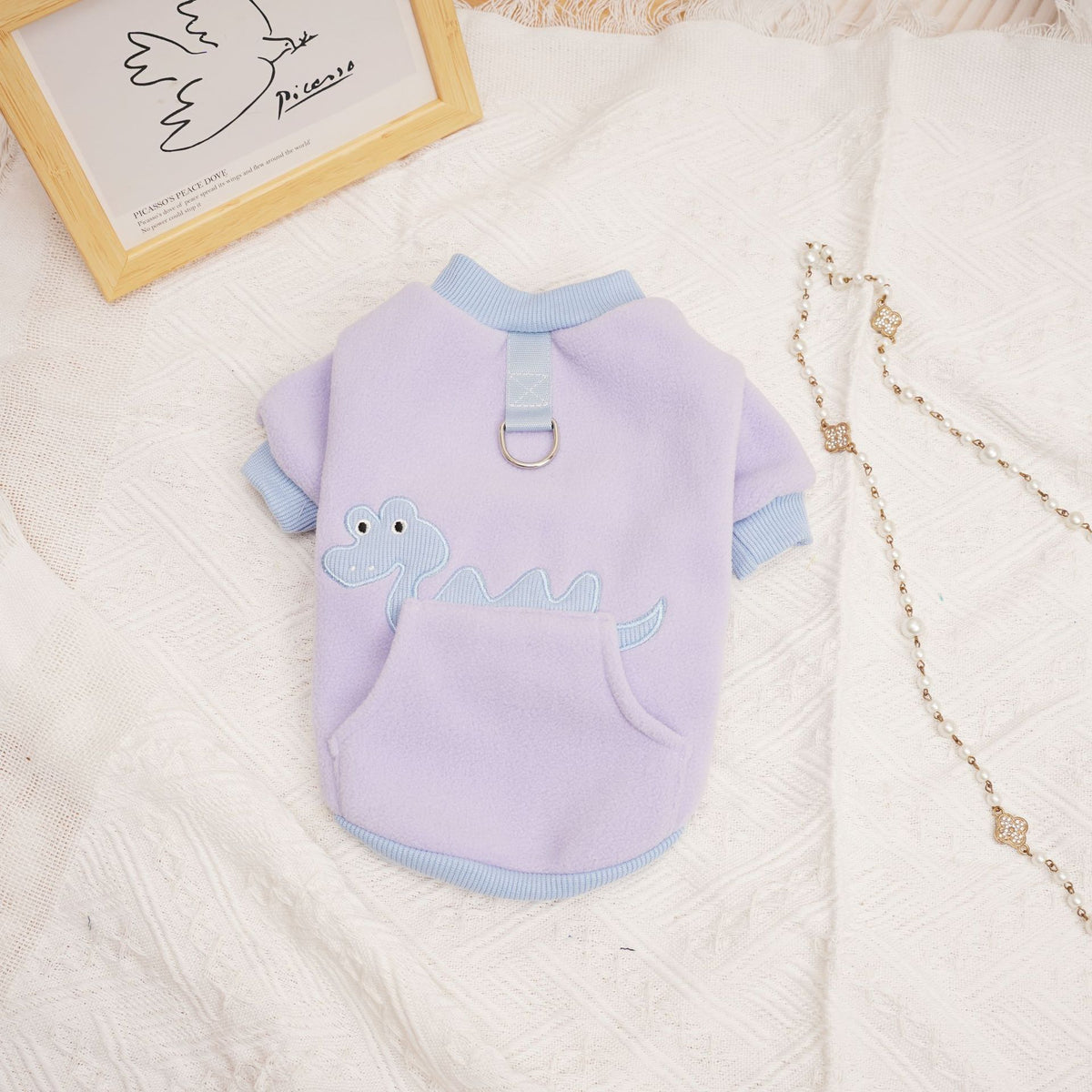 Cat Puppy Pet Clothing Thickening Pets DealSniper.net Light Purple L