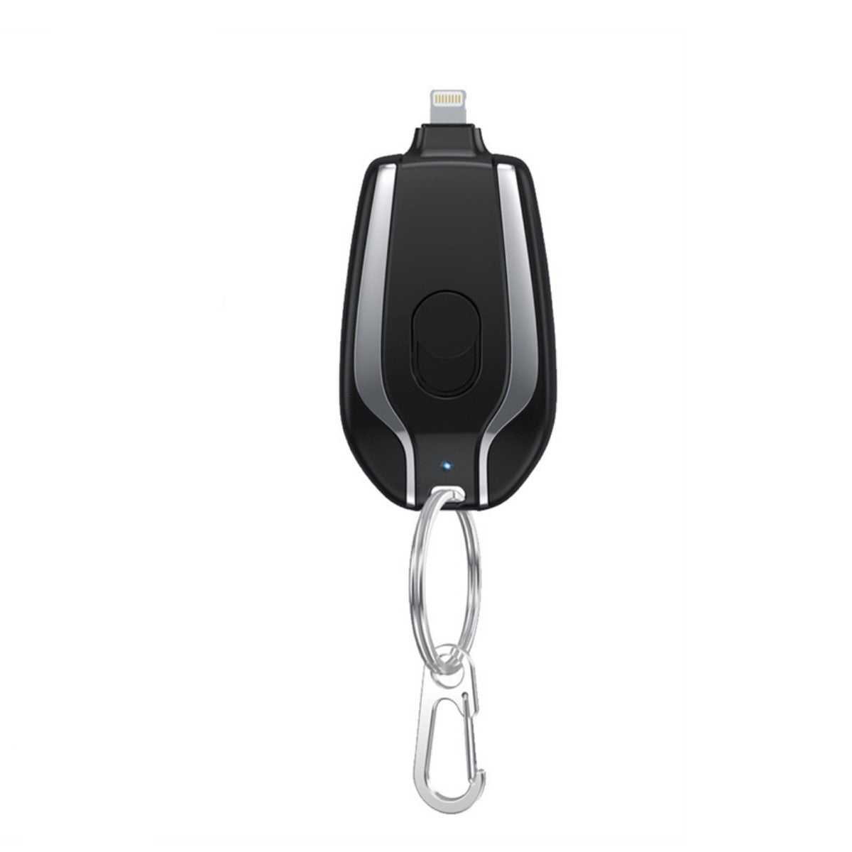 1500mAh Mini Power Emergency Pod Keychain Charger Gadgets dealsniper-net Black For IPhone