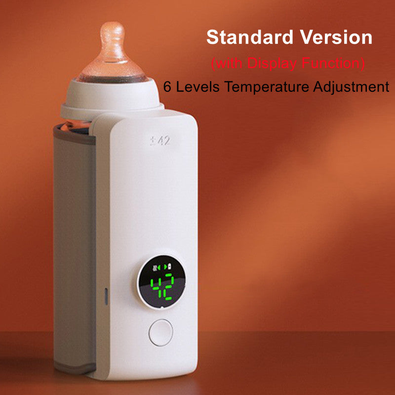 Portable Wireless Rechargeable Baby Bottle Heating Bag Kids Gym From House Digital display 6speed temper