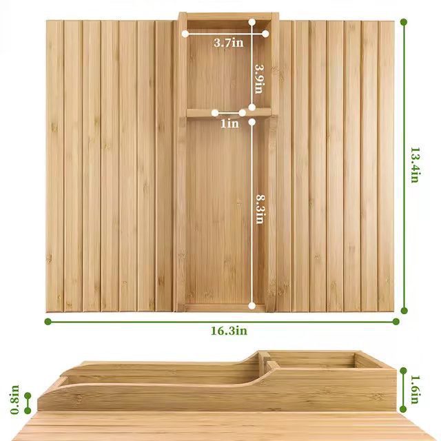 Modern Minimalist Bamboo Sofa Tray Kids DealSniper.net 43x53cm