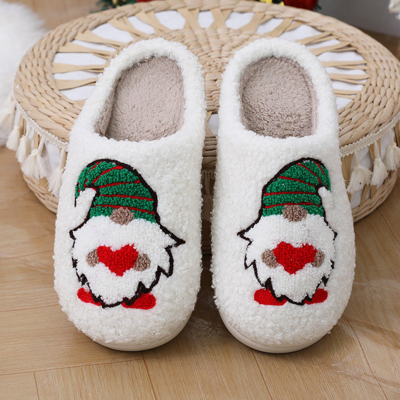 Cute Cartoon Santa Claus Home Slippers Shoes