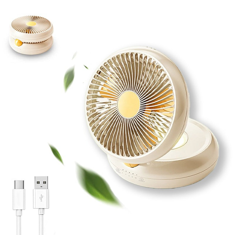 Table Fan Rechargeable Remote Control Fan With Auto Gadgets DealSniper.net White