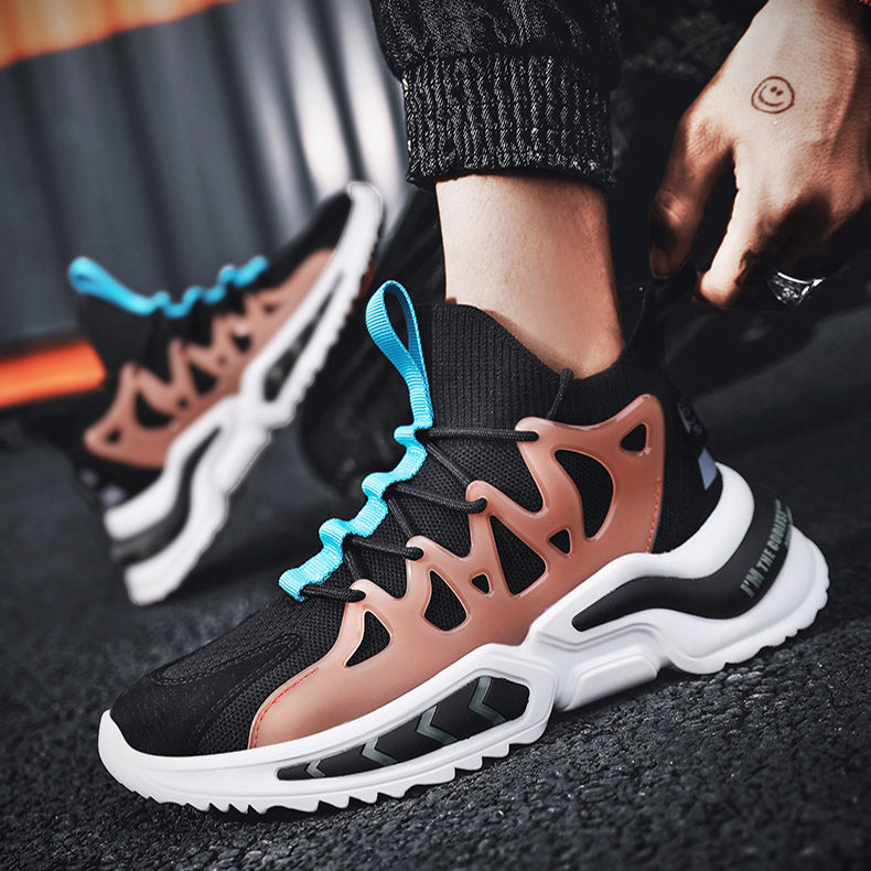 Fashion Black Sneakers Men's Non Slip Gym Running Sports Shoes Men dealsniper-net