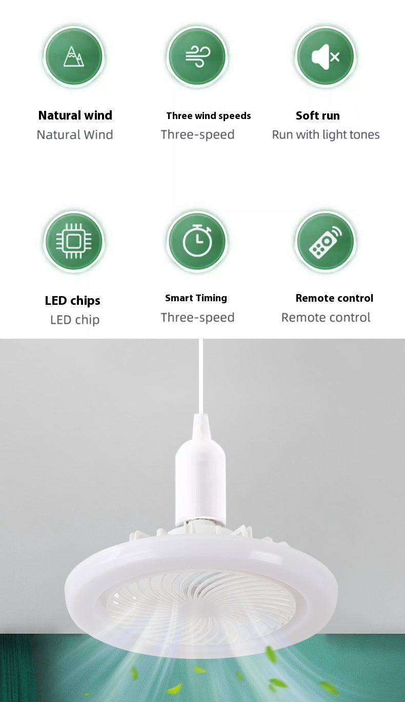 Screw Mouth Electrodeless Dimming Led Ceiling Ceiling Fan Lights House BlenderJuice.com CJ