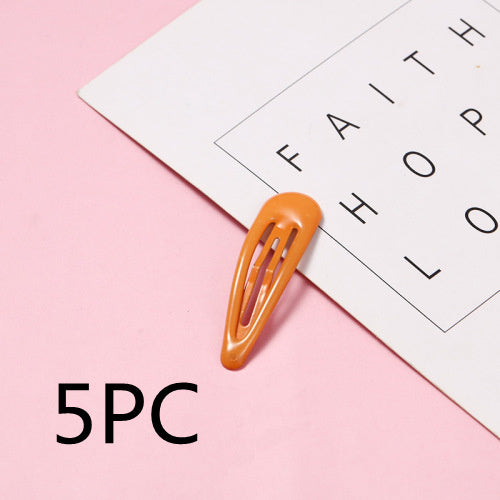 Color Drop-shaped Drop Oil BB Clip Beauty DealSniper.net Orange 5pcs