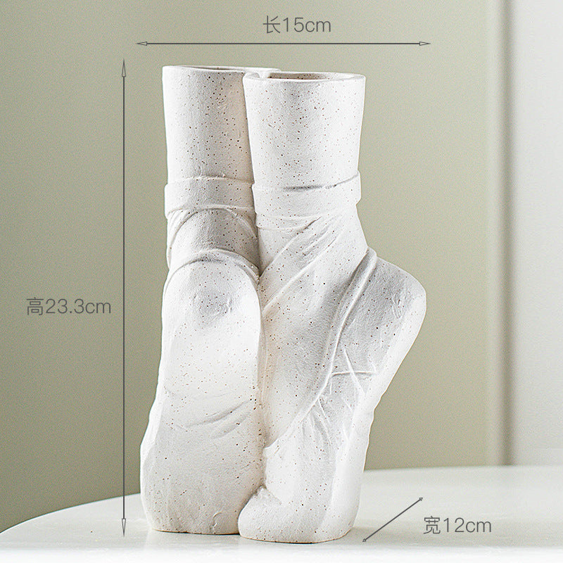 Ceramic Vase Modern Minimalist Furnishings Decoration Home Decor DealSniper.net Dream Ballet White