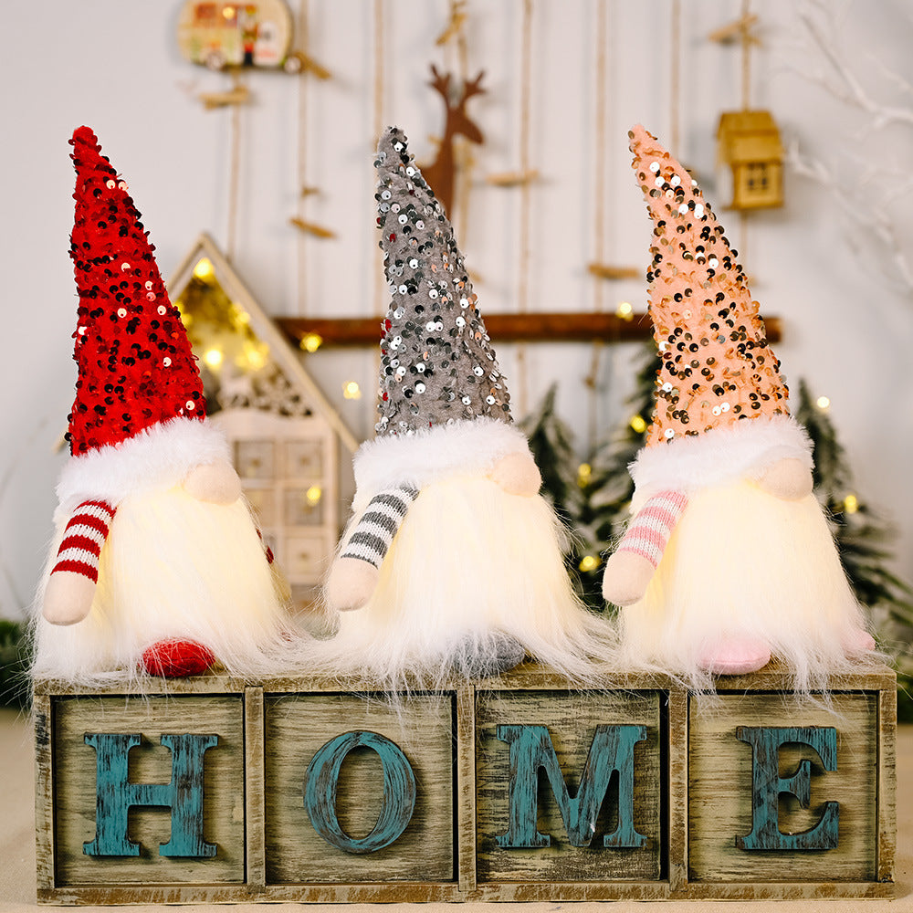 Doll Christmas Glowing Faceless Doll Ornaments Holidays DealSniper.net