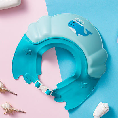Baby Shower Bath Kid Shampoo Hat Kids DealSniper.net Whale sky blue Style2