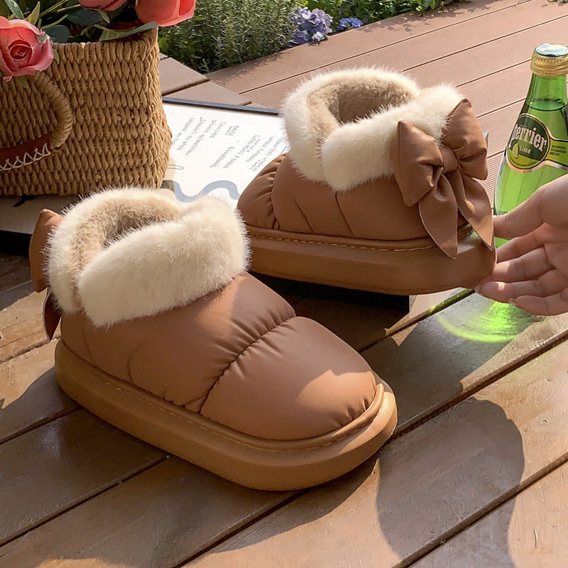 Winter Women Cute Warm Ankle Boots Outdoor Non-slip Boots Men DealSniper.net Khaki 36to37