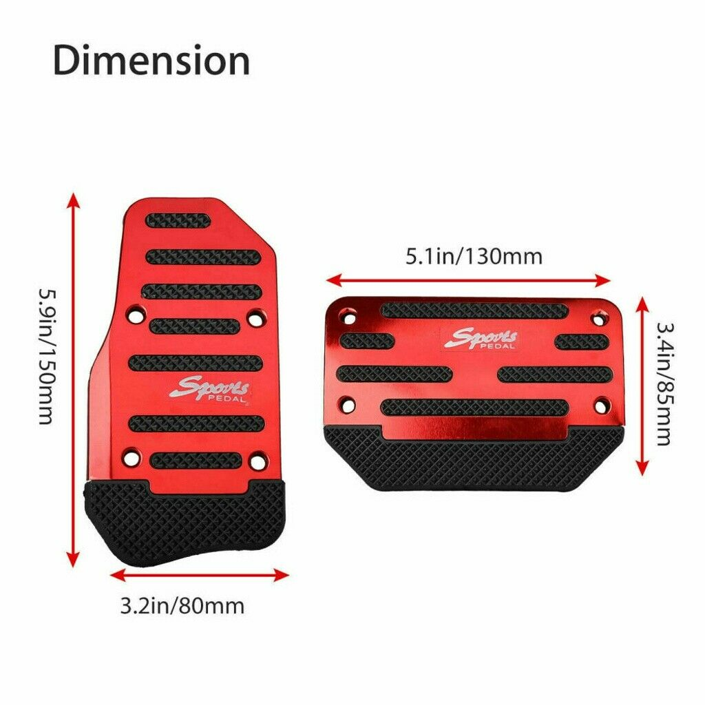 Universal Non-Slip Automatic Car Gas Brake Foot Pedal Pad Cover Vehicle dealsniper-net